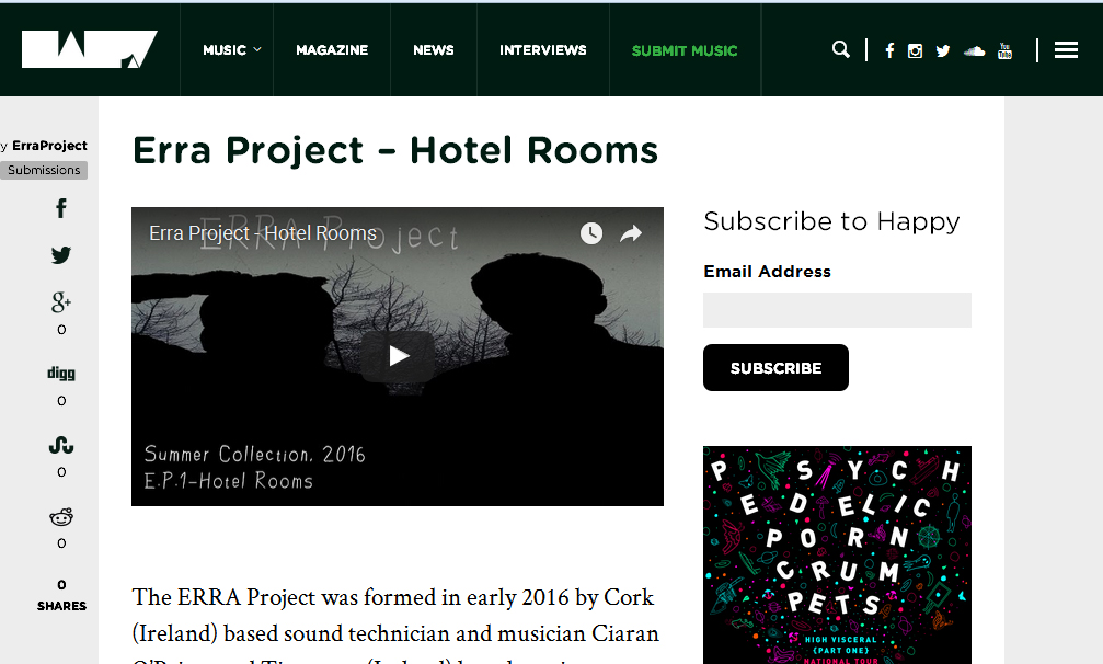 http://hhhhappy.com/erra-project-hotel-rooms/ Big thanks to our mates down under at Happy for the mention on their website. They are stewards of great new music and we recommend you to check their site out.